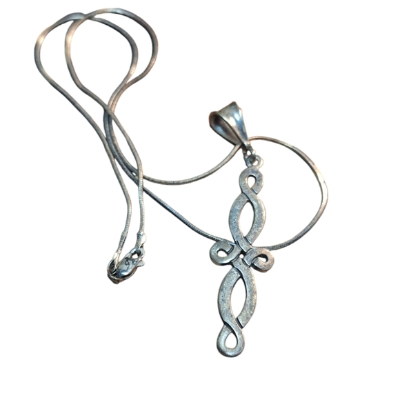 Brilanti 950 Fine Silver Mexico Pendant on 925 Chain Delicate Feminine - Picture 1 of 11